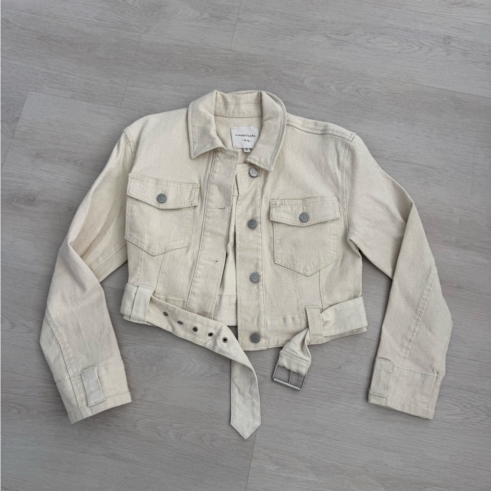 Habitual Light Beige Jean Jacket